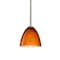 Besa Lighting Vila Stem Pendant, Habanero, Satin Nickel Finish, 1x9W LED 1TT-4470HB-LED-SN - alternate 1